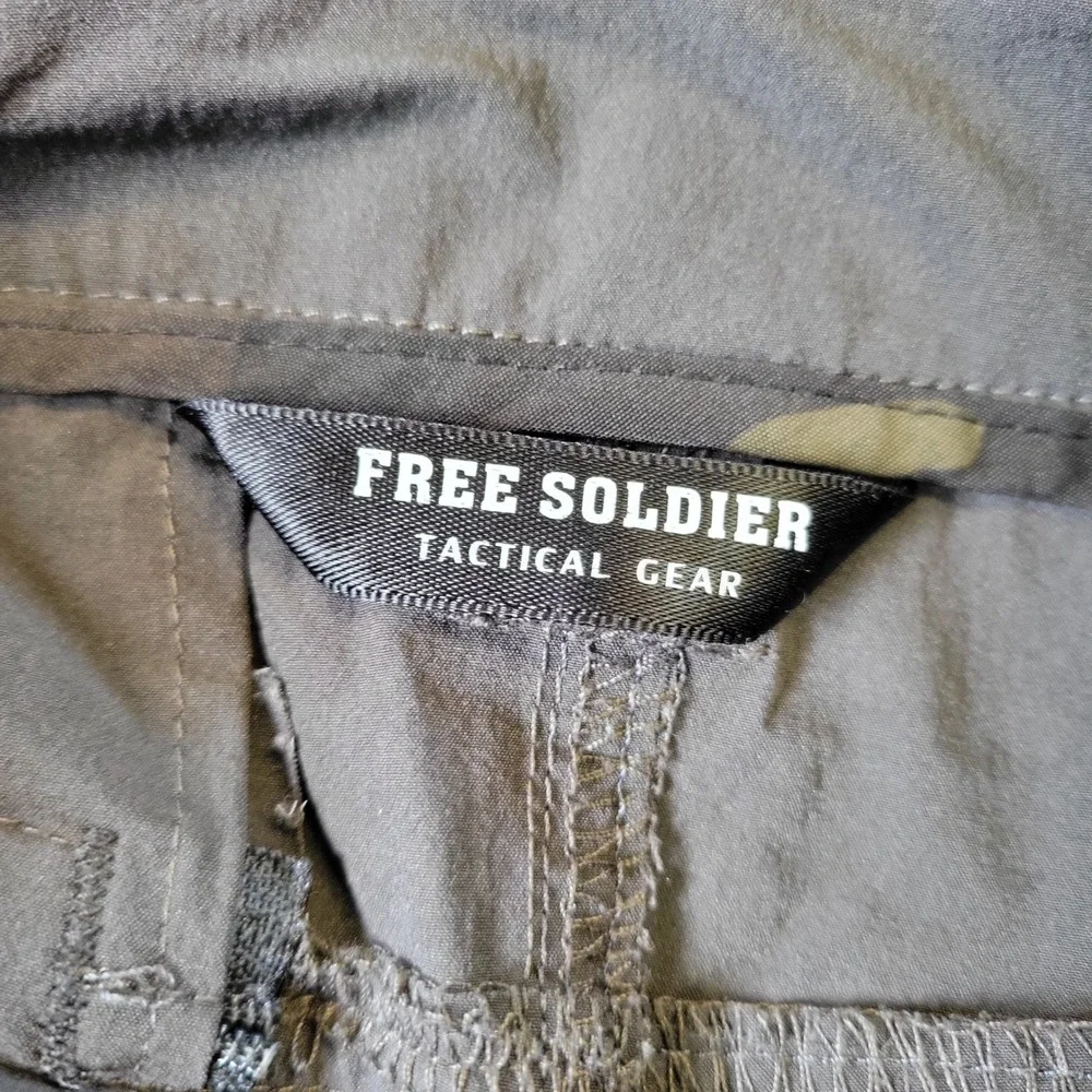 Free Soldier Tactical Gear Pants Gray Size 34 x 32 Mens‎ Cargo Hiking Outdoor